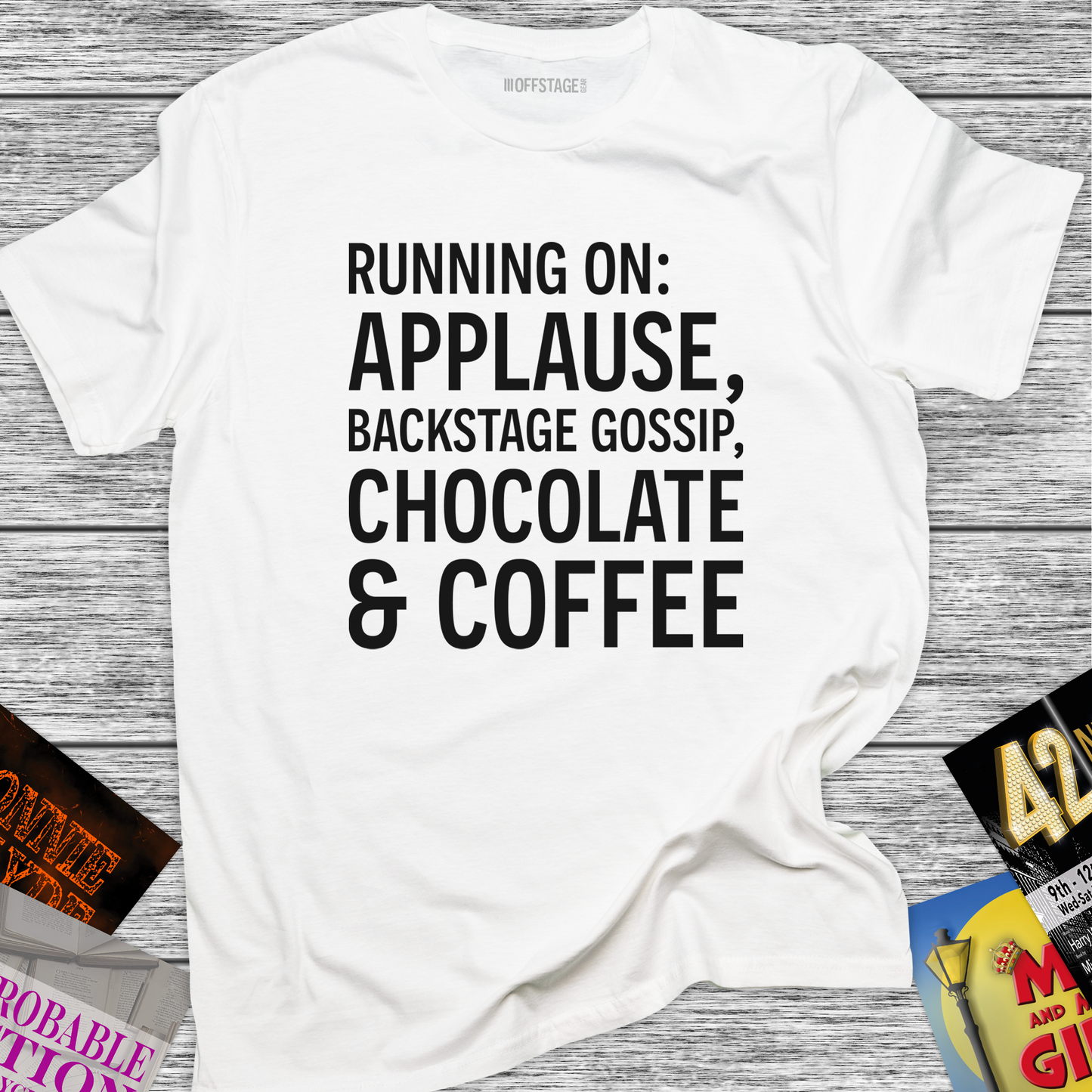 Running on: Applause, Backstage Gossip, Chocolate & Coffee
