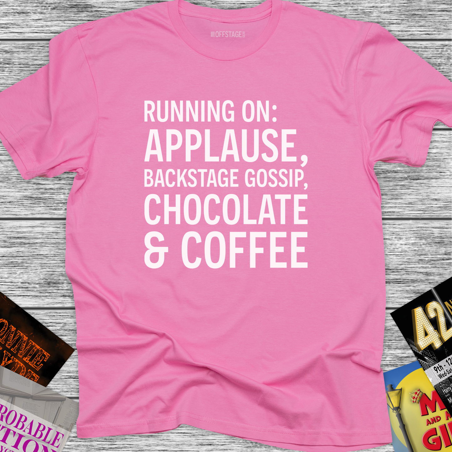 Running on: Applause, Backstage Gossip, Chocolate & Coffee