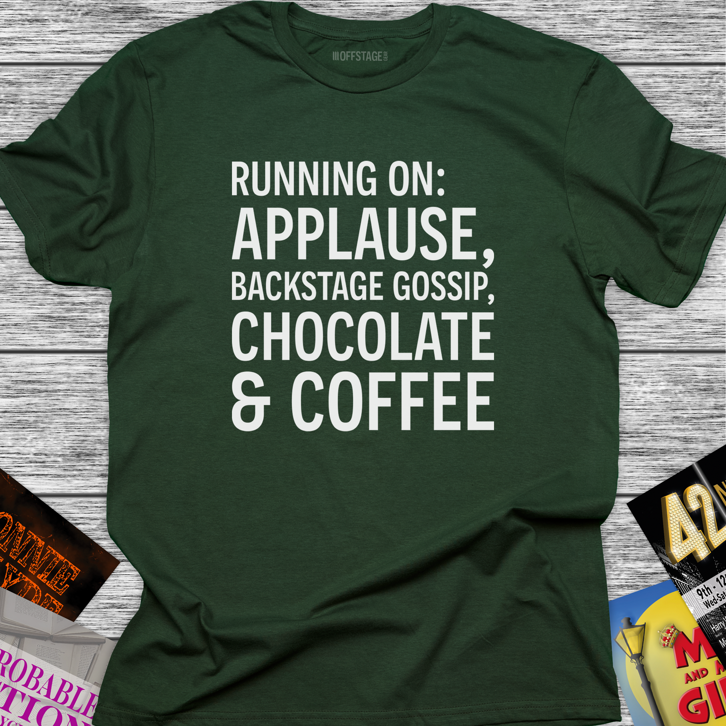 Running on: Applause, Backstage Gossip, Chocolate & Coffee